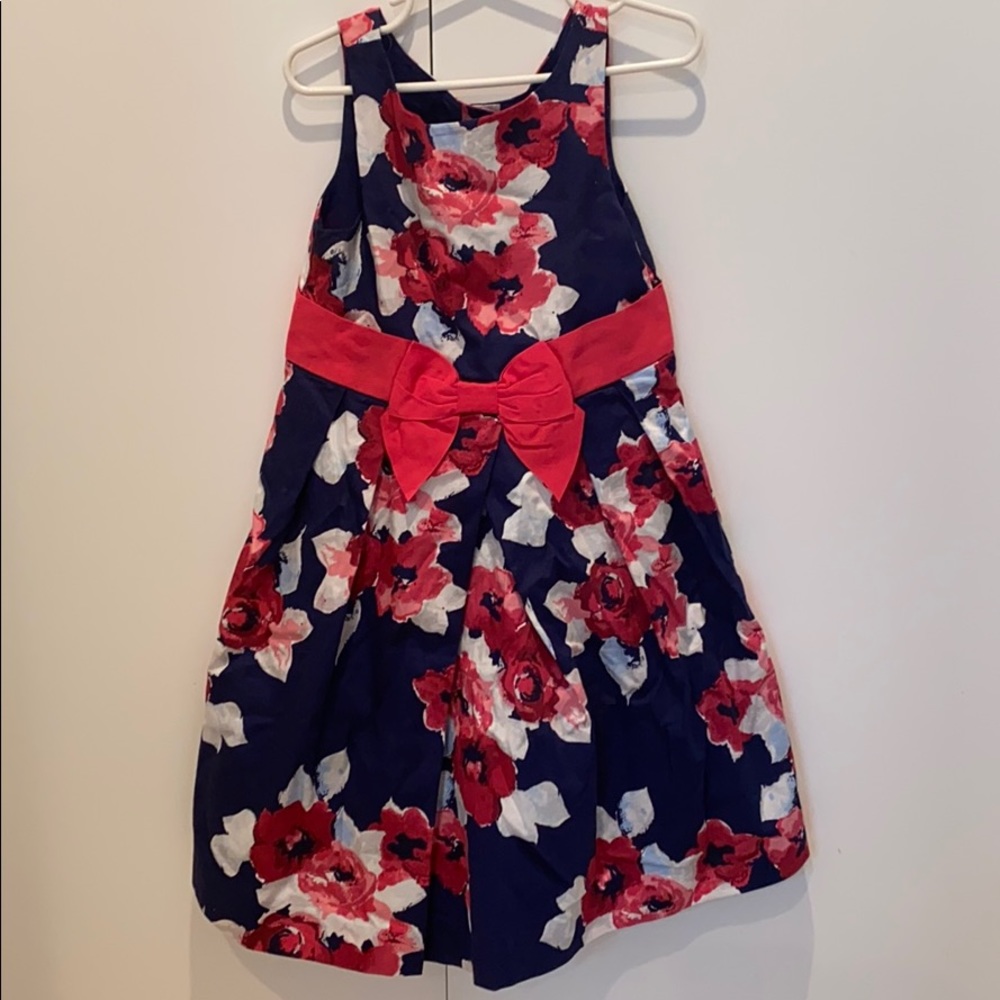 Janie and Jack pink floral dress Size 5